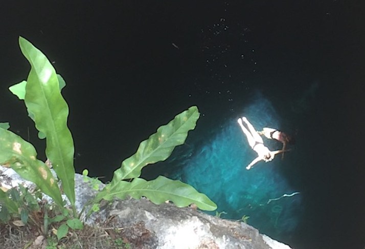 Floating cenote