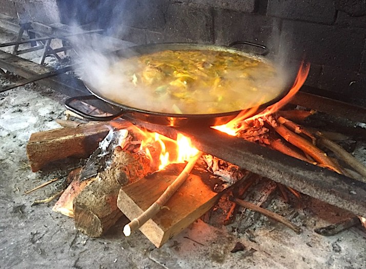 Paella on Fire